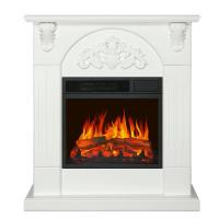 Royal Flame Chester wood белый с очагом Vision 18 LED FX электрокамин с классическим очагом 2D