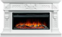 Royal Flame Corsica с очагом Vision 42 LOG LED (матовый белый) линейный электрокамин