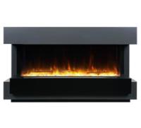 Royal Flame Cube серый графит с очагом Astra 36 линейный электрокамин