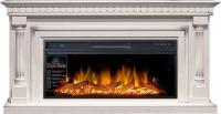 Royal Flame Dallas (слоновая кость с патиной) с очагом Vision 42 LOG LED линейный электрокамин