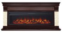 Royal Flame Denver 60 (темный дуб / бежевый) с очагом Vision 60 LOG LED линейный электрокамин
