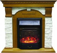 Royal Flame Dublin арочный сланец белый с очагом Majestic (Дуб) электрокамин с классическим очагом 2D