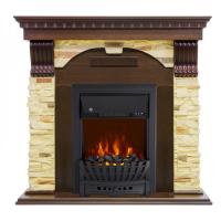 Royal Flame Dublin арочный сланец темный дуб с очагом Aspen Black электрокамин с классическим очагом 2D