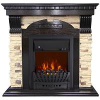 Royal Flame Dublin арочный сланец венге с очагом Aspen Black электрокамин с классическим очагом 2D
