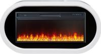 Royal Flame Ellips (белый с черным) с очагом Vision 42 LED линейный электрокамин