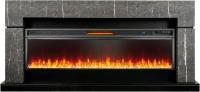 Royal Flame Lindos 60 SFT Stone Touch серый мрамор Vision 60 LED линейный электрокамин