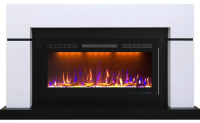 Royal Flame Lindos белый c очагом Crystal 40 RF линейный электрокамин