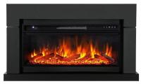 Royal Flame Lindos серый графит c очагом Vision 42 LOG LED линейный электрокамин