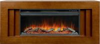 Royal Flame Line 42 (орех) с очагом Vision 42 LOG LED линейный электрокамин