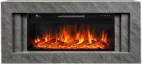 Royal Flame Line 42 SFT Concrete с очагом Vision 42 LOG LED линейный электрокамин