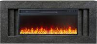 Royal Flame Line 42 SFT Dark Grey с очагом Vision 42 LED линейный электрокамин