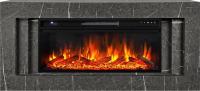 Royal Flame LINE 42 SFT Stone Touch cерый мрамор с очагом Vision 42 LOG LED линейный электрокамин