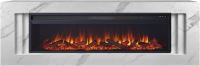 Royal Flame Line 60 SFT White Marble с очагом Vision 60 LOG LED линейный электрокамин