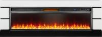 Royal Flame Modern 60 (белый с черным) с очагом Vision 60 LOG LED линейный электрокамин