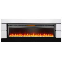 Royal Flame Modern  60 (белый с черным) с очагом Vision 60 LED линейный электрокамин