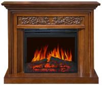Royal Flame Nottingham (орех) с очагом Jupiter FX New электрокамин с широким очагом 2D