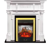 Royal Flame Oxford с очагом Majestic FX Brass электрокамин с классическим очагом 2D