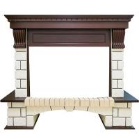 Royal Flame Pierre Luxe под очаг Dioramic 28 FX (Темный дуб) широкий портал