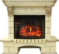 Royal Flame Pierre Luxe Шампань с очагом Dioramic 25 (Сл.кость с патиной) электрокамин с широким очагом 2D