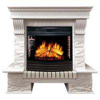 Royal Flame Pierre Luxe сланец белый с очагом Dioramic 25 FX электрокамин с широким очагом 2D