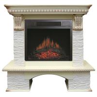 Royal Flame Pierre Luxe сланец мелкий белый Vision 23 LED FX электрокамин с широким очагом 2D