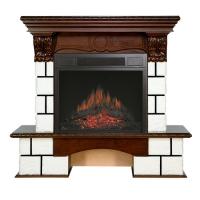 Royal Flame Pierre Luxe темный дуб с Vision 23 LED FX электрокамин с широким очагом 2D