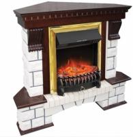 Royal Flame Pierre Luxe угл. с очагом Majestic FX / Fobos FX электрокамин с классическим очагом 2D