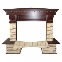 Royal Flame Pierre Luxe угл. Сланец под очаг Dioramic 25 FX (Темный дуб) угловой широкий портал