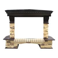Royal Flame Pierre Luxe угл. сланец под очаги Symphony 2608 EU/ 2624-L Темный дуб угловой широкий портал