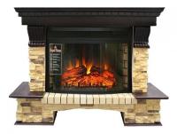 Royal Flame Pierre Luxe угл. сланец с очагом Dioramic 25 (Темный дуб) электрокамин с широким очагом 2D