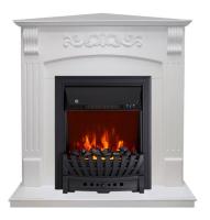 Royal Flame Sorrento угл. (Белый) с очагом Aspen Black электрокамин с классическим очагом 2D