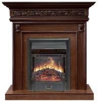 Royal Flame Valletta Темный дуб с очагом Majestic FX Brass электрокамин с классическим очагом 2D