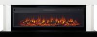 Royal Flame Vancouver 60 (белый c черным) с очагом Vision 60 LOG LED линейный электрокамин