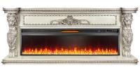 Royal Flame Windsor 60 (cлоновая кость с темной патиной) с очагом Vision 60 LED линейный электрокамин
