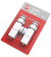 Royal Thermo CUBE, ОСЕВОЙ, (2 шт) белый набор вентелей