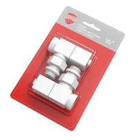 Royal Thermo CUBE, УГЛОВОЙ, (2 шт) белый набор вентелей