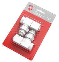 Royal Thermo CUBE, УГЛОВОЙ, (2 шт) белый набор вентелей