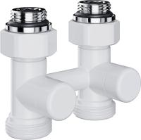 Royal Thermo Design 1/2"x3/4" EK (белый), прямой узел нижнего подключения