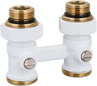 Royal Thermo прямой 1/2"х3/4" EK (белый) узлы нижнего подключения