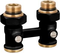 Royal Thermo прямой 1/2"х3/4" EK (черный) узлы нижнего подключения