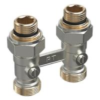 Royal Thermo прямой 1/2"х3/4" EK (никель) узел нижнего подключения