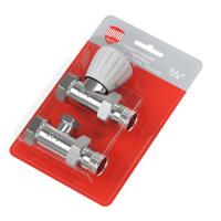 Royal Thermo прямой 3/4” (никель) набор ручной регулировки