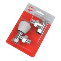 Royal Thermo угловой 1/2” (никель) набор ручной регулировки