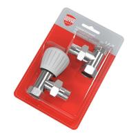 Royal Thermo угловой 3/4” (никель) набор ручной регулировки