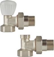 Royal Thermo угловой 3/4” (никель) набор ручной регулировки
