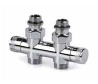 Royal Thermo ручной регулировки, хром1/2x3/4 E двухтрубный узел нижнего подключения