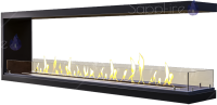 Sappfire торцевой сквозной очаг 1300 настенный биокамин
