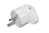 Sinbo угловая 220В белая с заземлением электрическая вилка