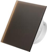 SlimVent МV 100, стекло, бронзовый матовый вытяжка для ванной диаметр 100 мм