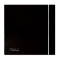 Soler & Palau SILENT-100 CZ BLACK SWAROVSKI DESIGN (230V 50) плоский черный вытяжной вентилятор